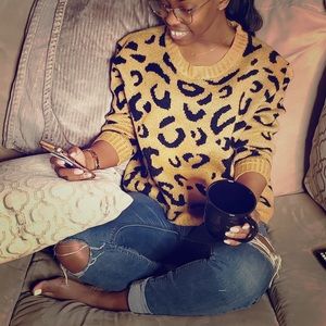 Shein Animal print sweater